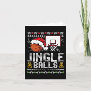 Carte Jingle Balls Ugly Christmas Pyjama Cool Sport X-Ma