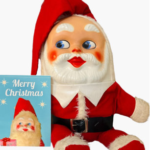 Carte Jingle Bell Jive Retro Kitschy Père Noël Noël