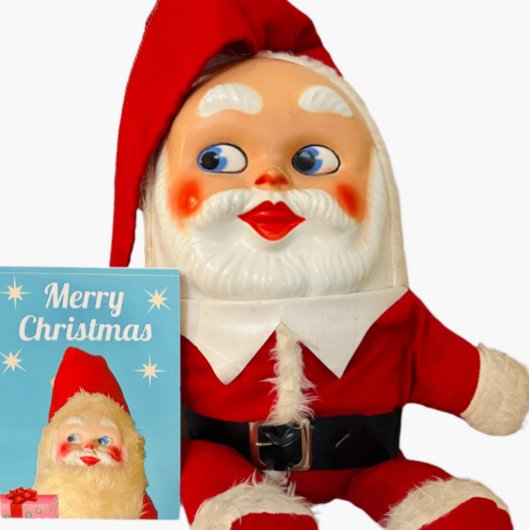 Carte Jingle Bell Jive Retro Kitschy Père Noël Noël