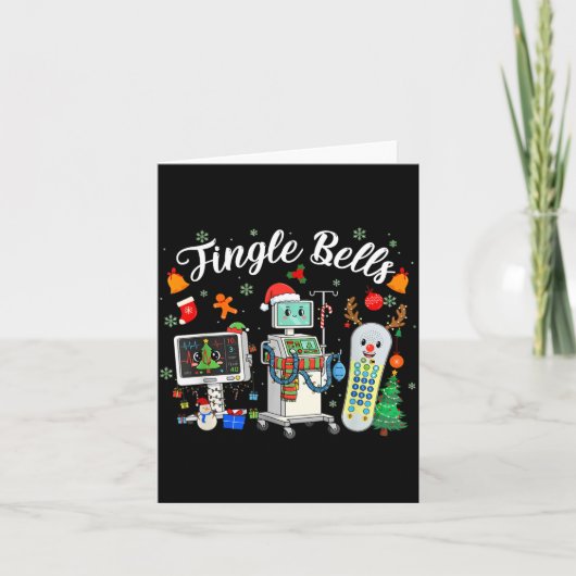 Carte Jingle Bells Er Nurse Funny Christmas Tech Nursing (Devant)