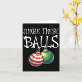 Carte Jingle Ces Raunchy Hommes Noël (Fleur jaune)