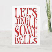 Carte Jingle Quelques cloches Drôle Noël (Devant)