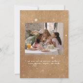 Carte Jingle Rustique Kraft Tout Le Chemin Script 2 Phot (Dos)