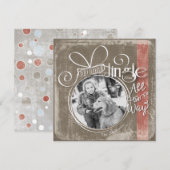 Carte Jingle Tout le chemin, photo unique et année (Devant / Derrière)