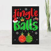 Carte Jingle Xmas Funny Joke Costume Men Adult Couple (Devant)