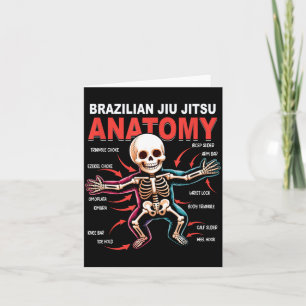 Carte Jiu Jitsu Brésilien Anatomie Skeleton Mouvements K