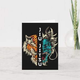 Carte Jiu Jitsu brésilien Dragon et Tigre