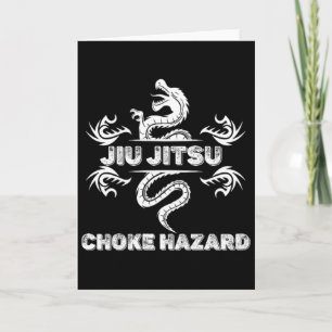 Carte Jiu Jitsu Étouffement Risque Karaté Boxe Muay Thai