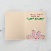 Carte Joaillé Daisy #3 (Carte Anniversaire) (Intérieur)