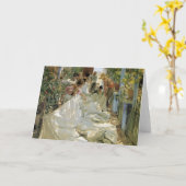 Carte Joaquín Sorolla- réparant la voile (Fleur jaune)