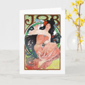 Carte JOB, Mucha (Fleur jaune)