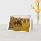 Carte Jockey et Cheval (avant la course), Edgar Degas (Fleur jaune)