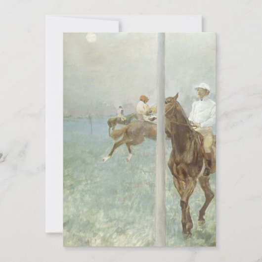 Carte Jockeys avant la course par Edgar Degas (Devant)