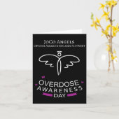 Carte Joco Angels Journée de sensibilisation à l'overdos (Fleur jaune)