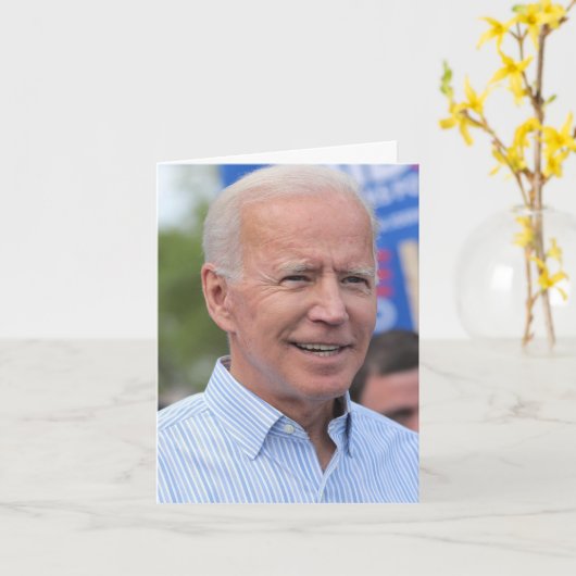 Carte Joe Biden (Fleur jaune)