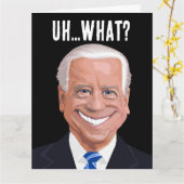CARTE JOE BIDEN CONFUS ANNIVERSAIRE N'IMPORTE QUAN (Fleur jaune)