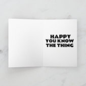 CARTE JOE BIDEN FUNNY BANNIVERTHDAGE GREETING CARD (Intérieur)