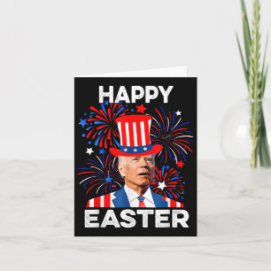 Carte Joe Biden Heureux Pâques Pour Amusant 4 juillet Pa