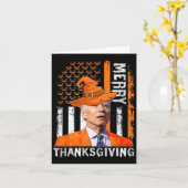 Carte Joe Biden Joyeux Halloween Joyeux Thanksgiving Us (Fleur jaune)