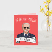 Carte Joe Biden Saint-Valentin (Fleur jaune)