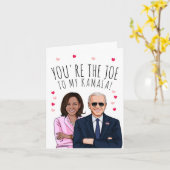 Carte Joe Biden Saint-Valentin: Vous êtes le Joe à mon K (Fleur jaune)