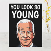 CARTE JOE BIDEN VOUS REGARDEZ TELLEMENT JEUNE GRANDE VOI (Fleur jaune)
