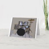 Carte Joe Happy Birthday Drums (Dos)