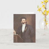 Carte Johann Strauss II - Compositeur (Fleur jaune)