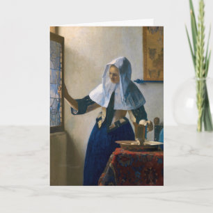 Carte Johannes Vermeer - Femme avec un lanceur d'eau