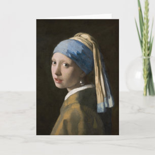 Carte Johannes Vermeer, fille avec une oreille perle