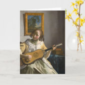 Carte Johannes Vermeer - Guitare (Fleur jaune)