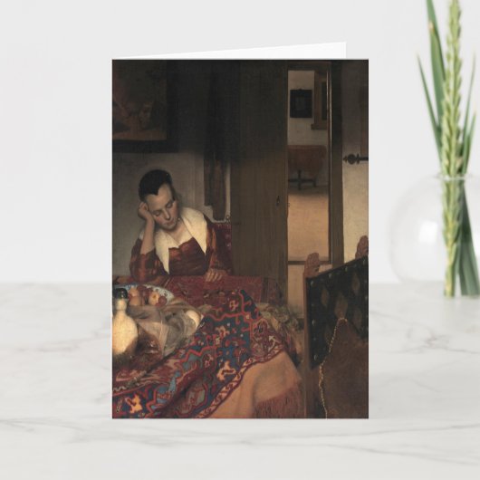 Carte Johannes Vermeer, Jeunes Femmes Dormant (Devant)