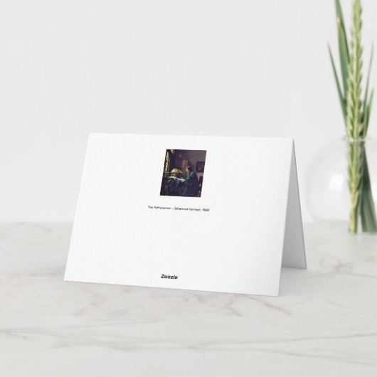 Carte Johannes Vermeer - L'astronome (Dos)