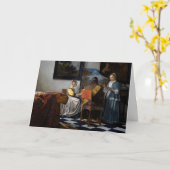 Carte Johannes Vermeer - Le Concert (Fleur jaune)