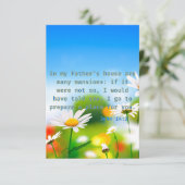 Carte John 14:2 KJV Bible Scripture Pic Greeting (Debout devant)