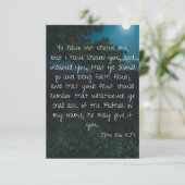 Carte John 15:16 KJV Bible Scripture Pic Greeting Card (Debout devant)