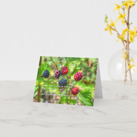 Carte John 15:5 (Fleur jaune)