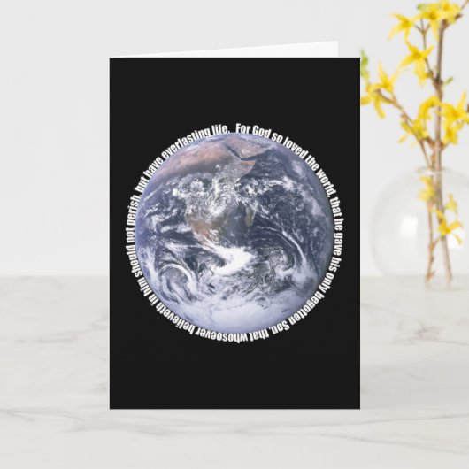 Carte John 3:16 (Fleur jaune)