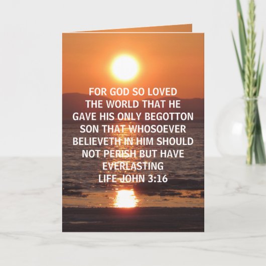 CARTE JOHN 3 16 (Devant)