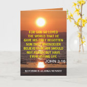 CARTE JOHN 3 16 (Fleur jaune)