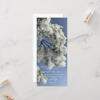 Carte John 3:16 Texte personnalisé | Photo originale de 