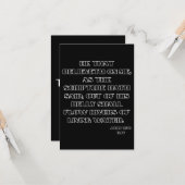 Carte John 7:38 KJV Bible Scripture Salutation (Devant/Arrière en situation)