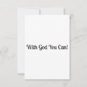 Carte John 8:45 KJV Bible Scripture Pic Flat Salutation (Dos)