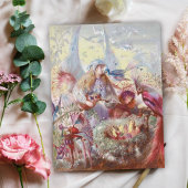 Carte John Anster Fitzgerald - Fées et un nid d'oiseaux