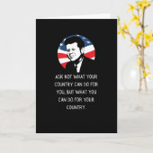 Carte John F Kennedy Citation JFK Inauguration 2021 Don (Fleur jaune)
