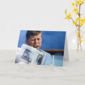 Carte John F. Kennedy Fumage (Fleur jaune)