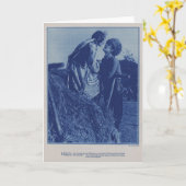 Carte John Gilbert Renee Adoree 1928 photo de production (Fleur jaune)