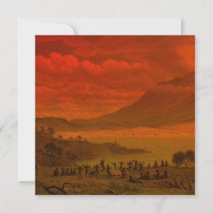 Carte John Glover Van Diemen's Land Tasmanie Autochtone