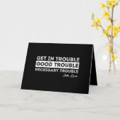 Carte John Lewis - Citation à propos des problèmes (Fleur jaune)