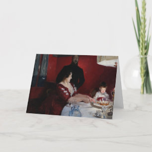 Carte John Singer Sargent - la fête d'anniversaire